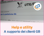 Help e utility a supporto dei clienti GBsoftware